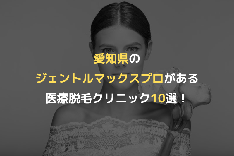 愛知県のジェントルマックスプロがある医療脱毛クリニック10選！