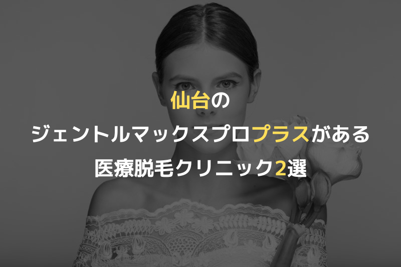 仙台のジェントルマックスプロプラスがある医療脱毛クリニック2選