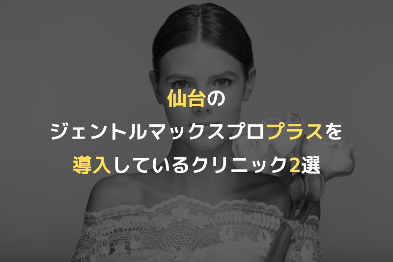 仙台のジェントルマックスプロプラスを導入しているクリニック2選