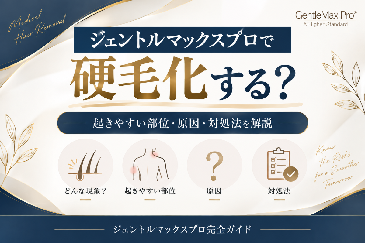 ジェントルマックスプロで硬毛化する可能性と起きやすい部位・原因・対処法を解説