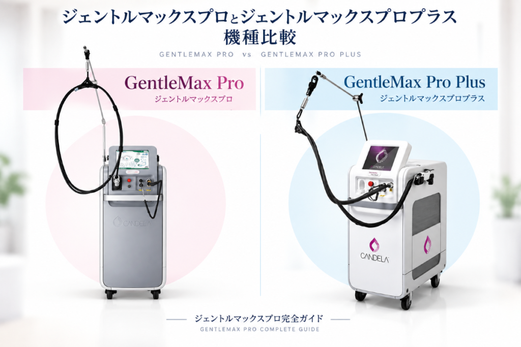 ジェントルマックスプロとジェントルマックスプロプラスの機種比較