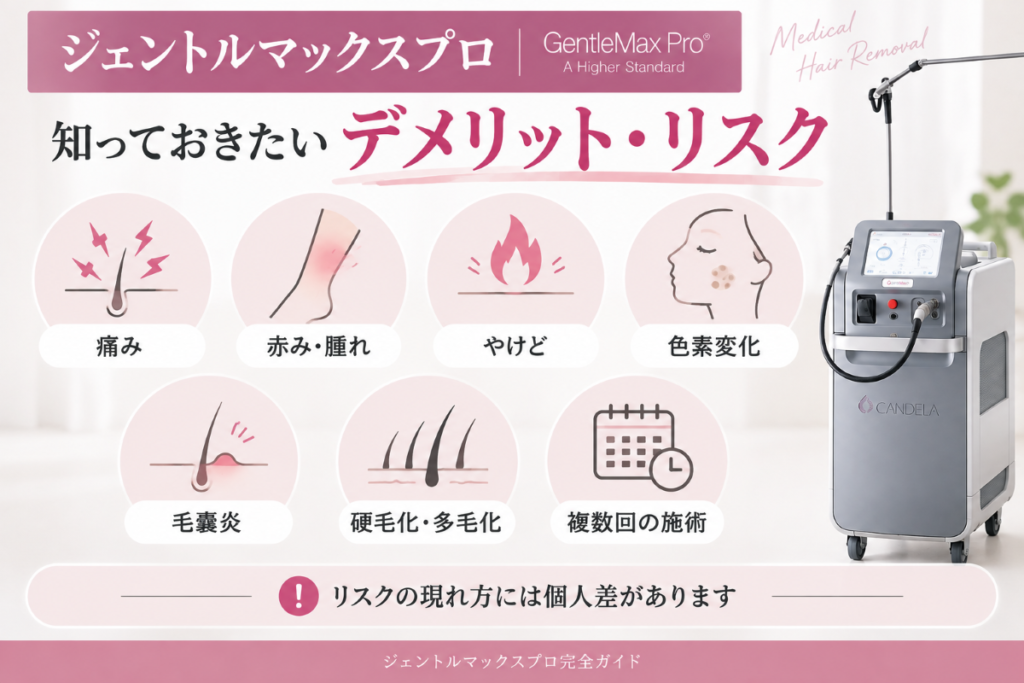 ジェントルマックスプロの主なデメリットと副作用・リスク